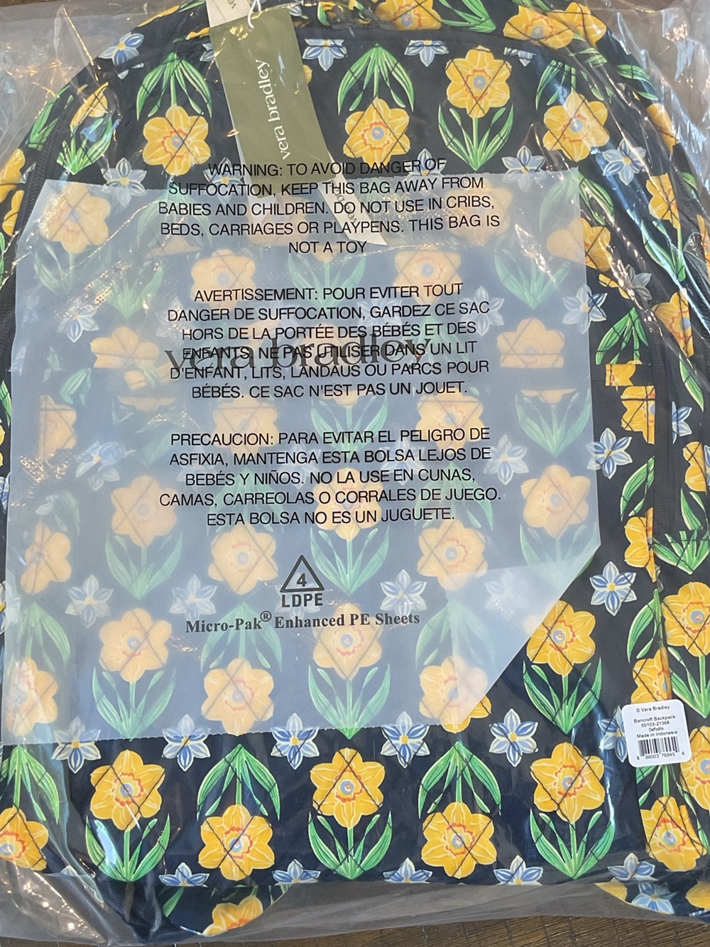 🌸Vera Bradley Bancroft Premium Cotton Backpack - Picture 10 of 10